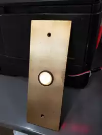 Brass Elevator Call Button Single Image