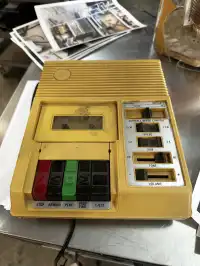 Image of Vintage Yellow Cassette Player