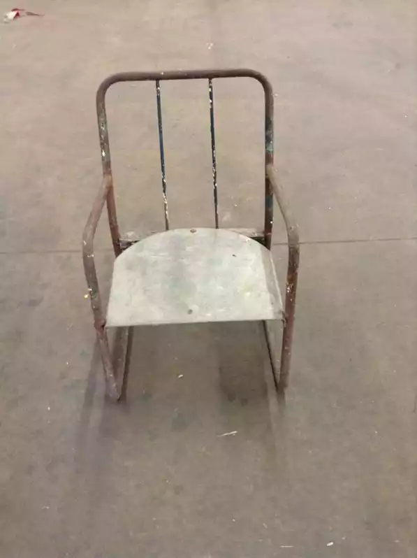 Image of Antique Children's Iron Chair