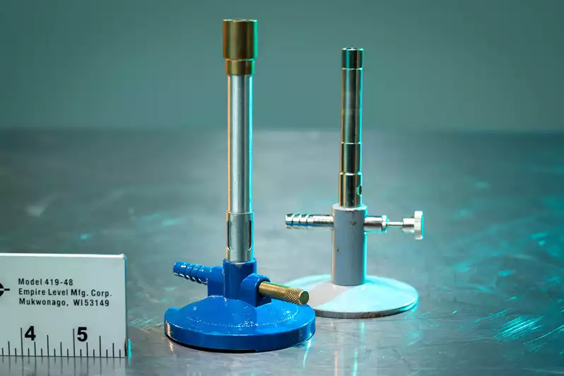 Image of Blue Round Base Bunsen Burner