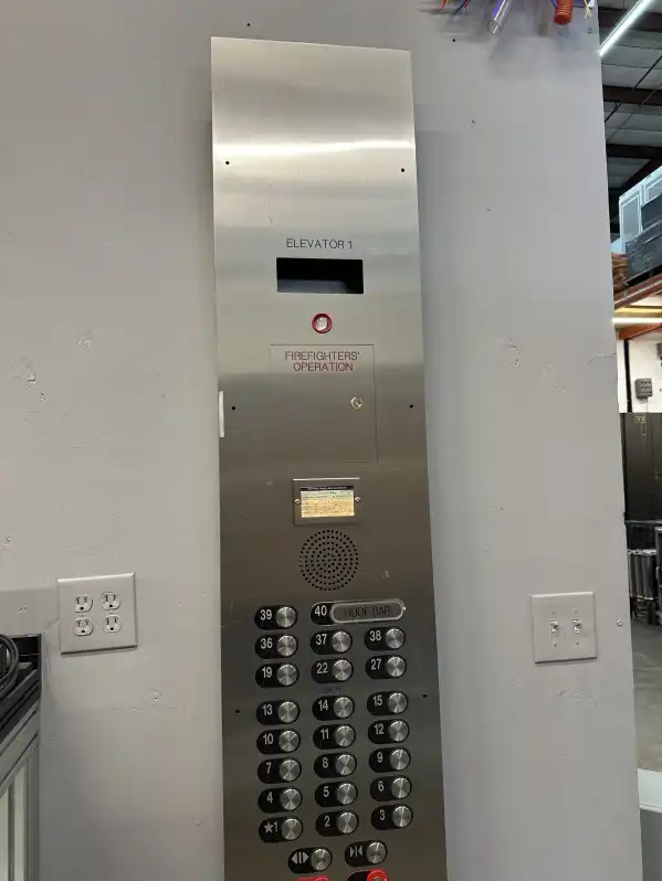 Image of 40 Floor Elevator Selection Panel