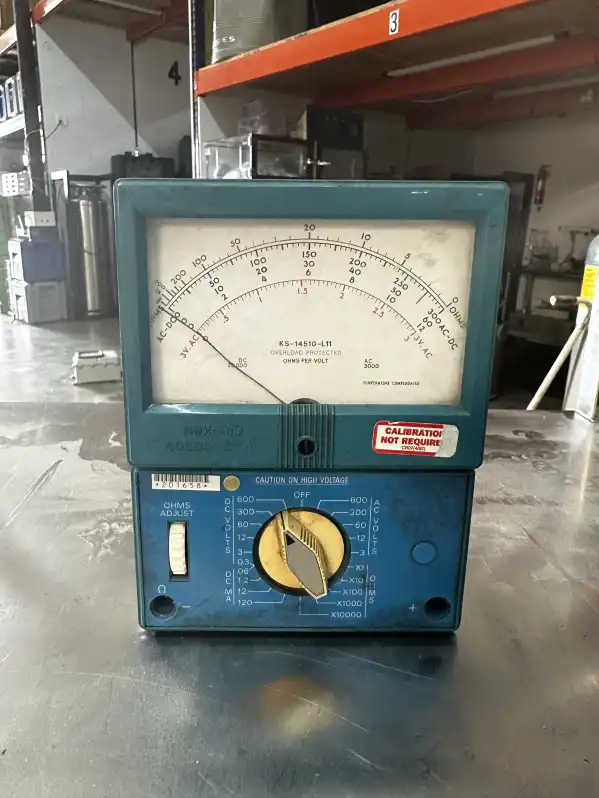 Image of Blue Voltage Meter