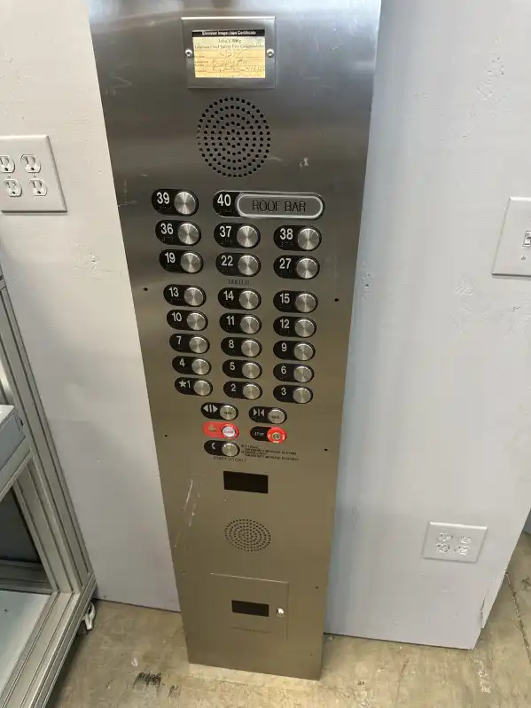 Image of 40 Floor Elevator Selection Panel